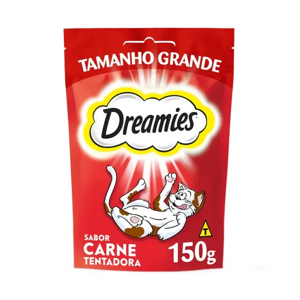 Petisco Dreamies para Gatos Adultos Carne Tentadora 150 g